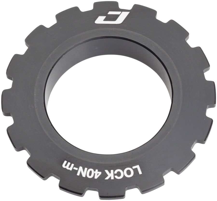 Jagwire Center Lock Disc Brake Rotor Lock Ring for 15-20mm Axles, Alloy, Black 