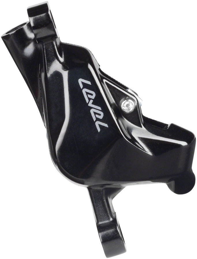 SRAM Level Silver Stealth Disc Brake Caliper Assembly - Front/Rear, Post Mount, 2-Piston, Black, C1 