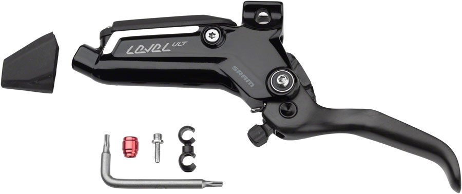 SRAM Level Ultimate Stealth Disc Brake Lever Assembly - Carbon Lever Blade, For 2-Piston Level Ultimate Stealth, Gloss Black, C1 