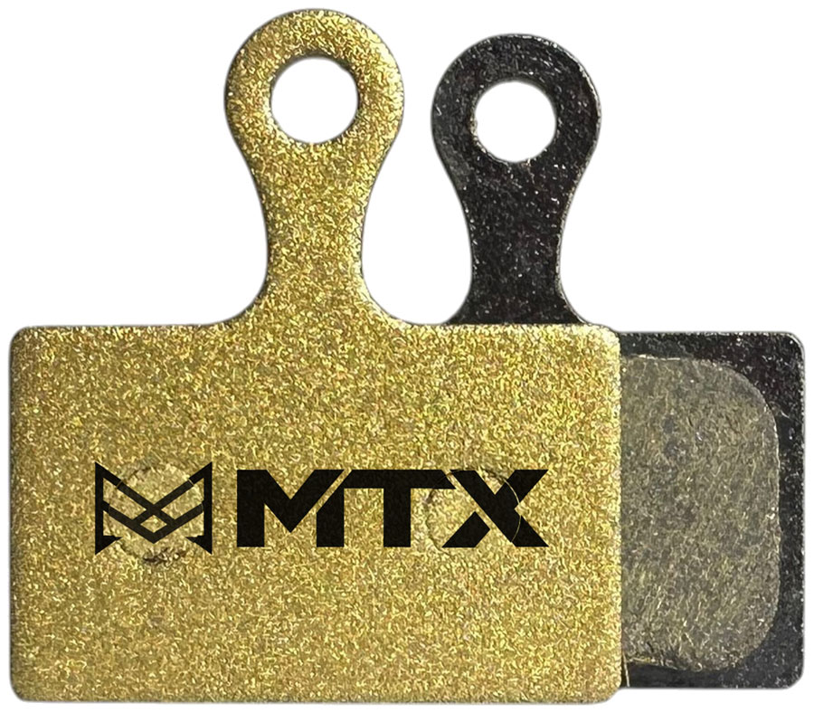 MTX Gold Label HD Disc Brake Pads - Ceramic/Kevlar Compound, Shimano Road XTR 9100 / GRX / Dura-Ace Road, 2-Piston, Single Set