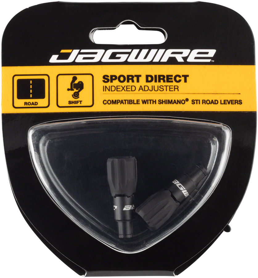 Jagwire Sport 4mm Direct Rocket II Cable Tension Adjusters Pair, Black 