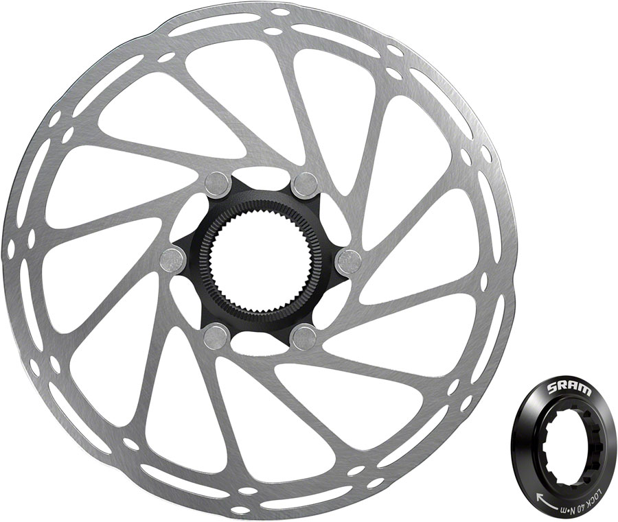 SRAM CenterLine Disc Brake Rotor - 160mm, Center Lock, 1.85mm, Includes Internal Tooled Lockring