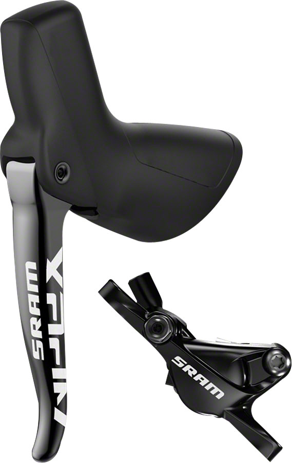 SRAM Apex 1 Disc Brake and Lever - Front, Hydraulic, Post Mount, Black, A1 
