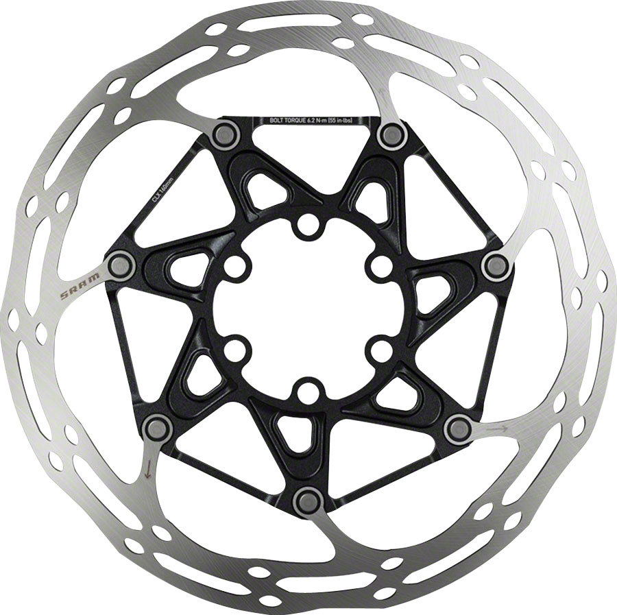 SRAM Centerline X Disc Brake Rotor - 180mm, 6-Bolt, Steel Bolts, Silver/Black






