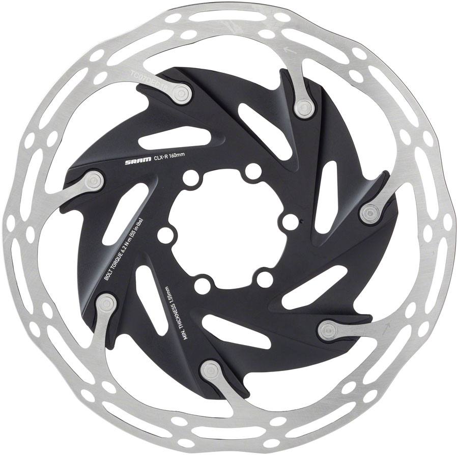 SRAM CenterLine XR Disc Brake Rotor - 140mm, 6-Bolt, Silver/Black 