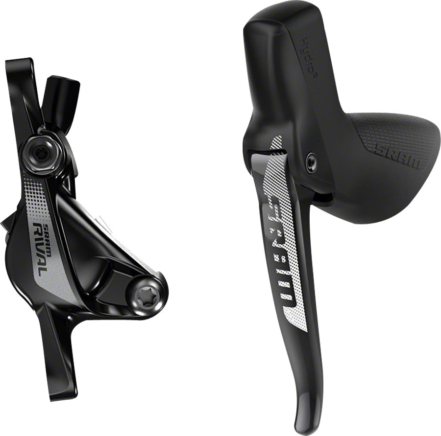 SRAM Rival 1 Disc Brake and Lever - Left/Front, Hydraulic, Post Mount, Black, A1 