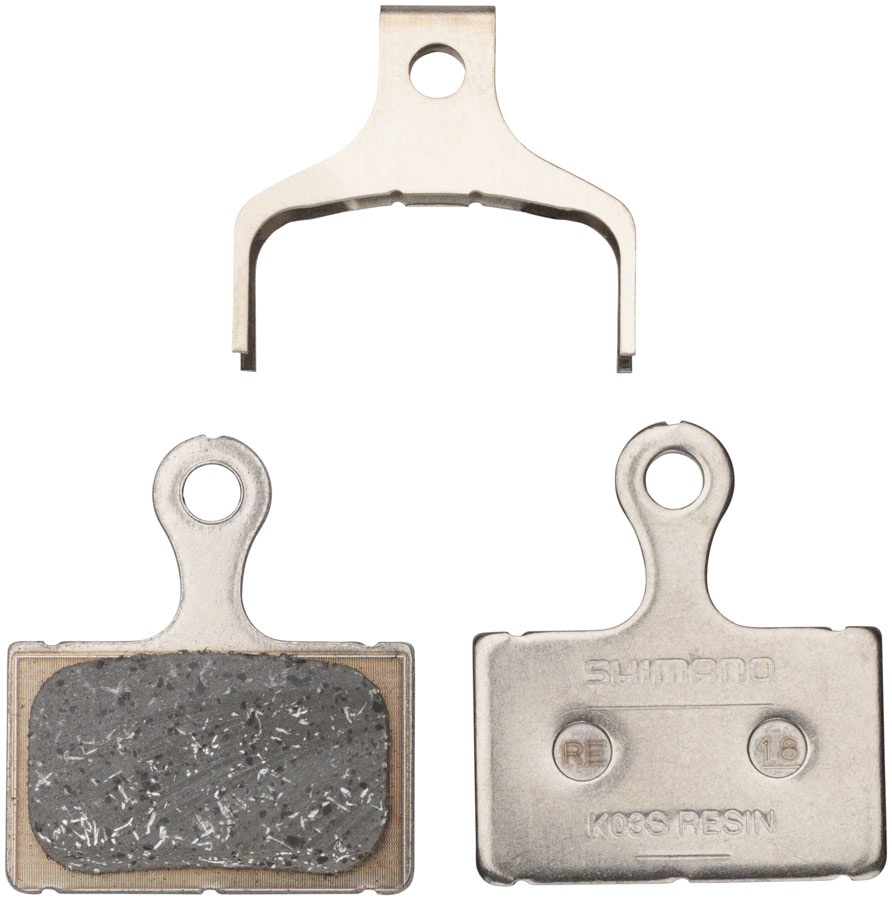 Shimano K05S-RX Disc Brake Pad and Spring - Resin Compound, Stainless Steel Back Plate, One Pair 