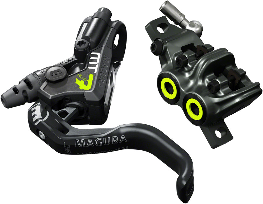 Magura MT7 Pro Disc Brake and Lever - Front or Rear, Hydraulic, Post Mount, Tooled Reach Adjust, Black/Gray 