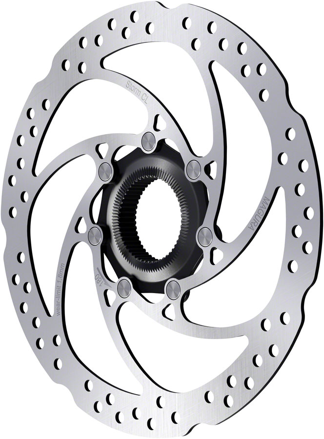 Magura Storm CL Disc Brake Rotor - 203mm, Center Lock, For Thru-Axle Hub, Silver 