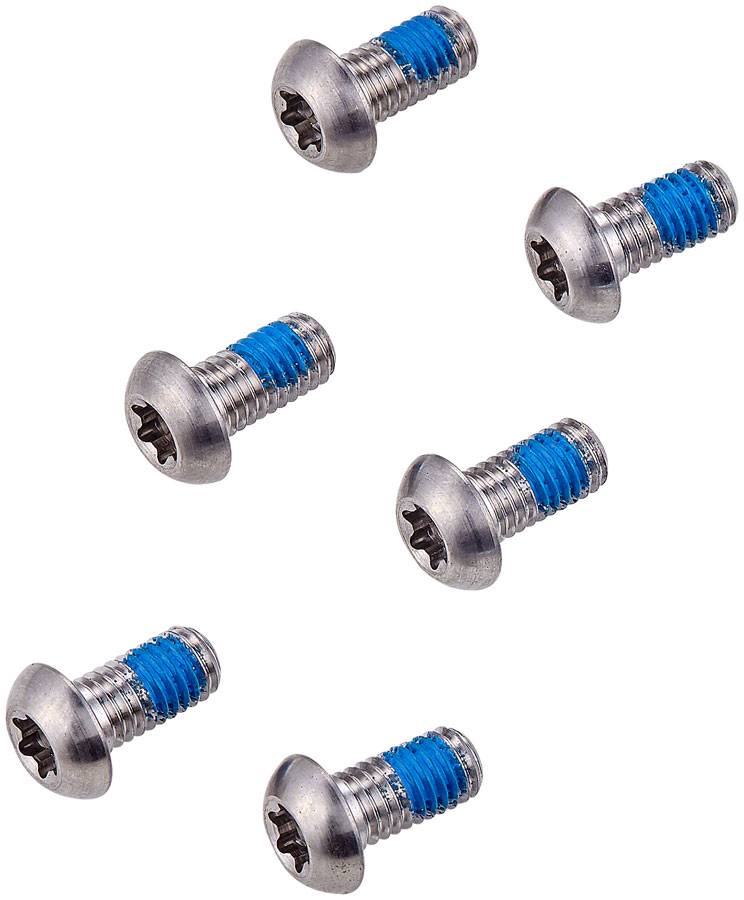 SRAM/ Avid T25 Rotor Bolt Kit, Titanium, Set of 6 