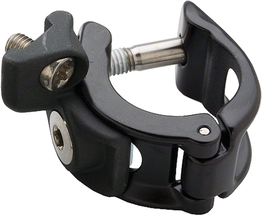 SRAM MatchMaker X Cockpit Clamp - Left, Black, With Ti Bolts 
