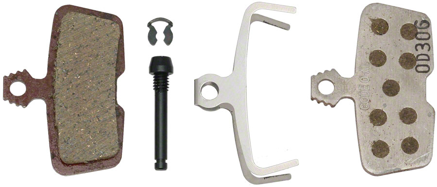 SRAM Disc Brake Pads - Organic Compound, Aluminum Backed, Quiet/Light, For Code/Code R/Code RSC/Guide RE 
