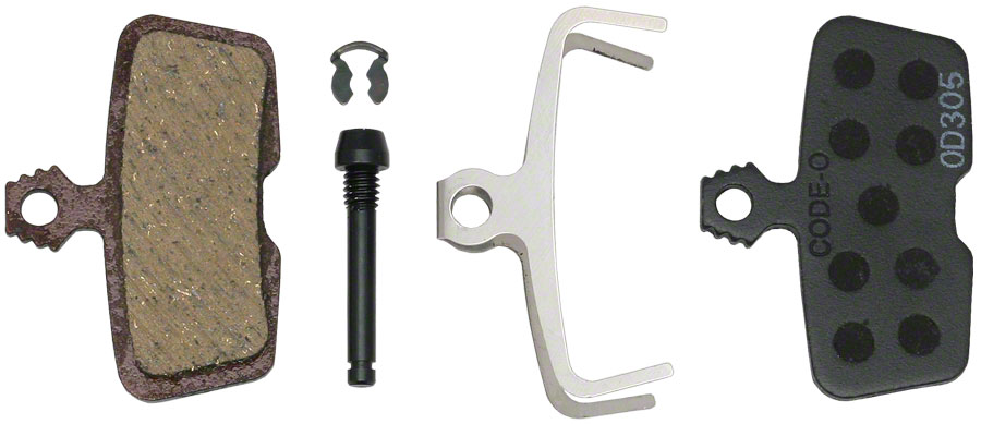 SRAM Disc Brake Pads - Organic Compound, Steel Backed, Quiet, For Code/Code R/Code RSC/Guide RE 