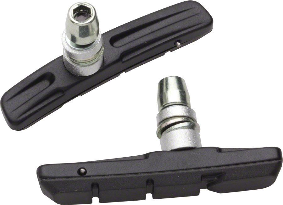 Tektro High Performance Linear Pull MTB Brake Pads with Cartridge-Style Brake Shoes: Black 