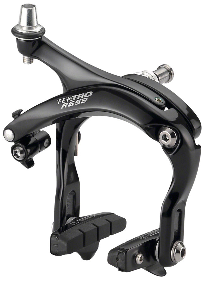 Tektro R559 Road Caliper Brake - Front, Dual Pivot, Recessed Nut Mount, High Polish Black 