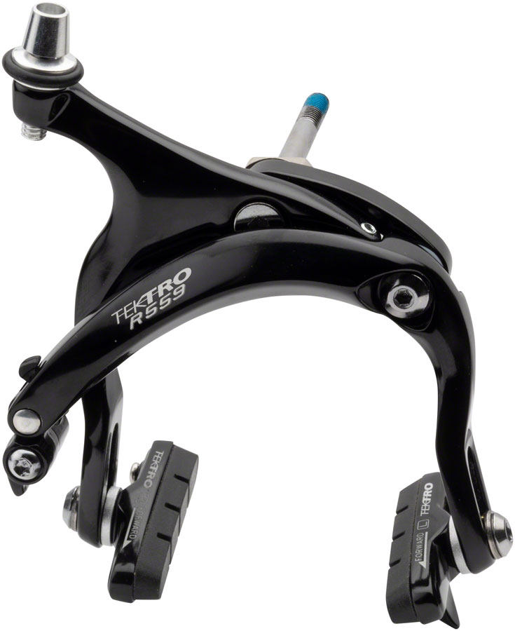 Tektro R559 Road Caliper Brake - Front, Dual Pivot, Nutted Mounting Bolts, High Polish Black 