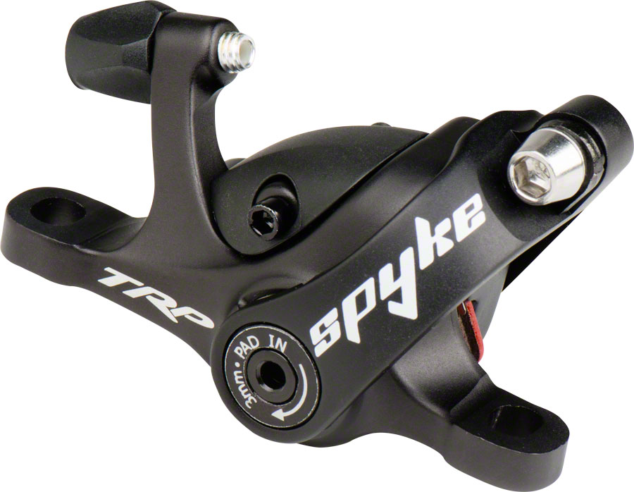 TRP Spyke Mechanical Post-Mount Caliper for long-pull levers, without rotor, Black 