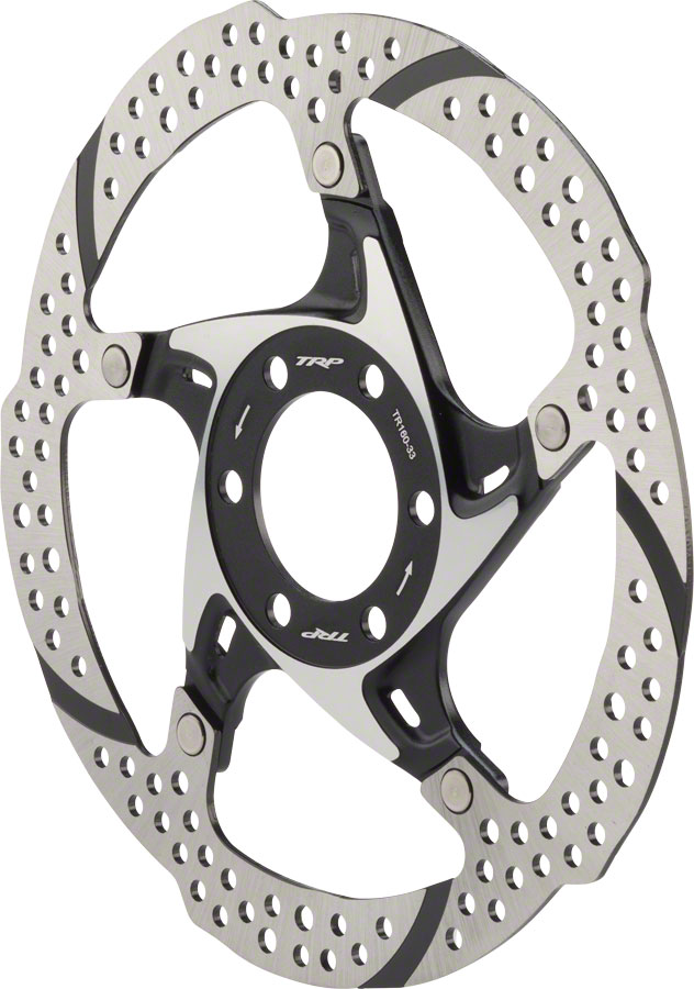 TRP-33 Disc Brake Rotor - 160mm, 6-Bolt, 1.8mm, Silver/Black 
