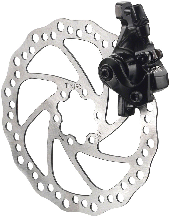 Tektro Aries MD-M300 Cable Actuated Mechanical Post Mount Disc Caliper for Long-Pull Levers, Black 