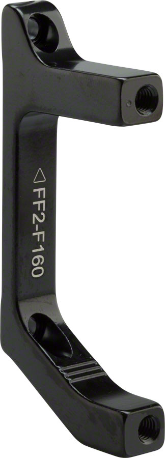 TRP FF2 Disc Brake Adapter - Front, Flat Mount Fork to Post Mount Caliper, For 160 mm Rotors, Includes two M5x17mm Bolts 