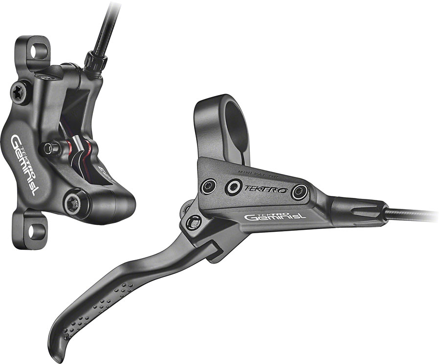 Tektro HD-M535 Disc Brake and Lever - Rear, Hydraulic, Post Mount, Black 