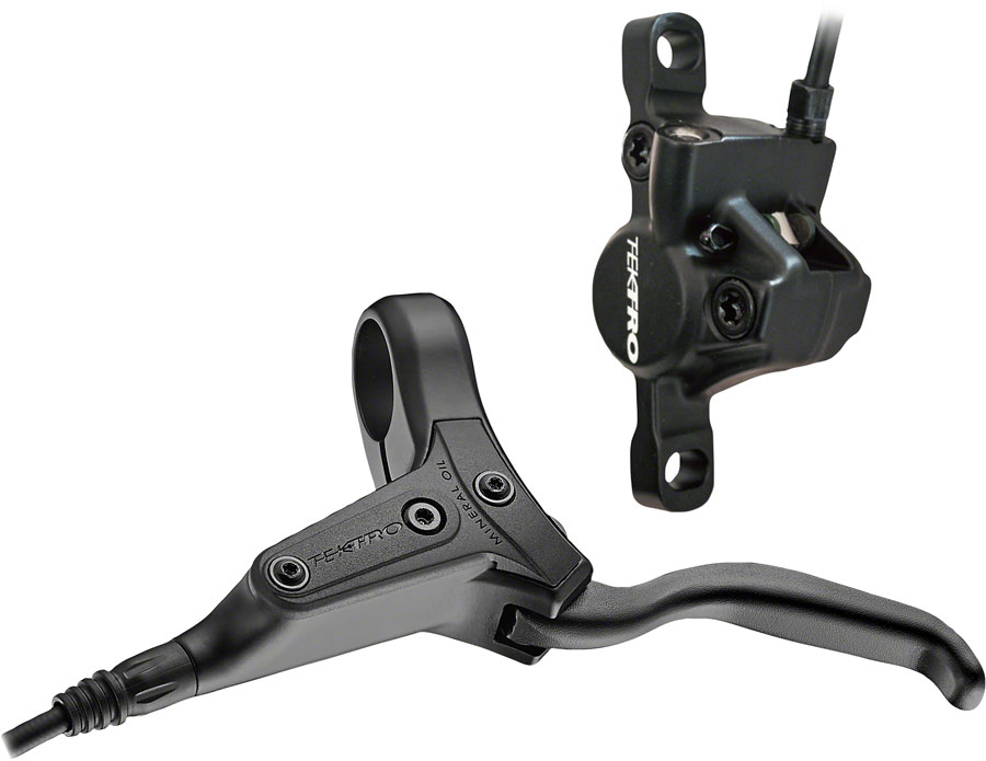 Tektro HD-J285 Junior Disc Brake and Lever - Front, Hydraulic, Post Mount, Black 
