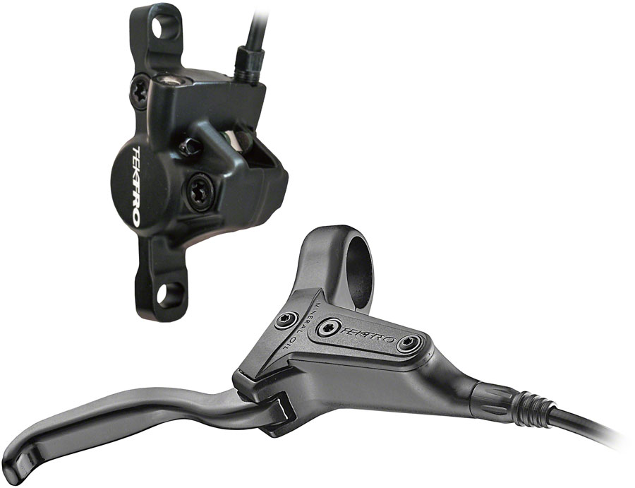 Tektro HD-J285 Junior Disc Brake and Lever - Rear, Hydraulic, Post Mount, Black 