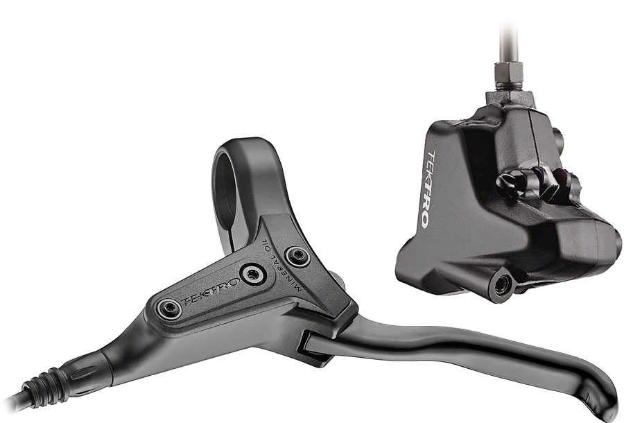 Tektro HD-R280 Disc Brake and Lever - Front, Hydraulic, Flat Mount, Black 