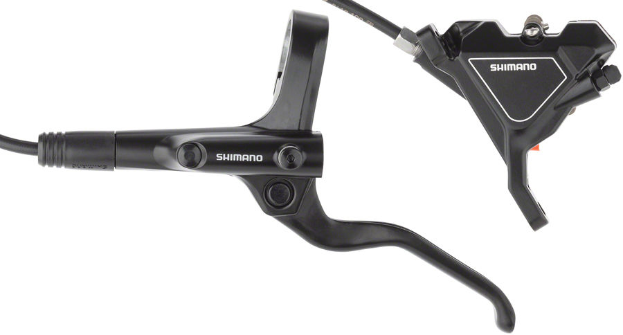 Shimano Altus BL-MT201/BR-UR300 Disc Brake and Lever - Front, Hydraulic, Flat Mount, Resin Pads, Black 