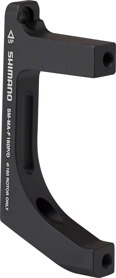 Shimano F160P/D Disc Brake Adaptor for 160mm Rotor, 74mm Caliper, Flat- Mount Fork 