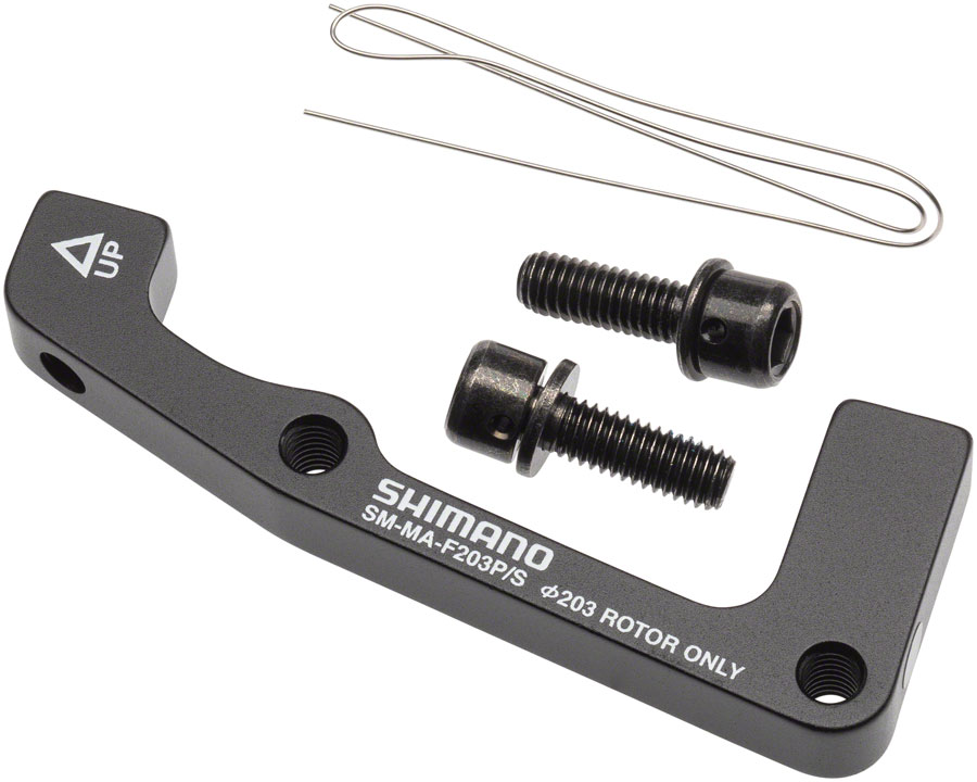Shimano F203p/s Disc Brake Adaptor for 203mm Rotor 74mm Caliper 51mm Fork for sale online