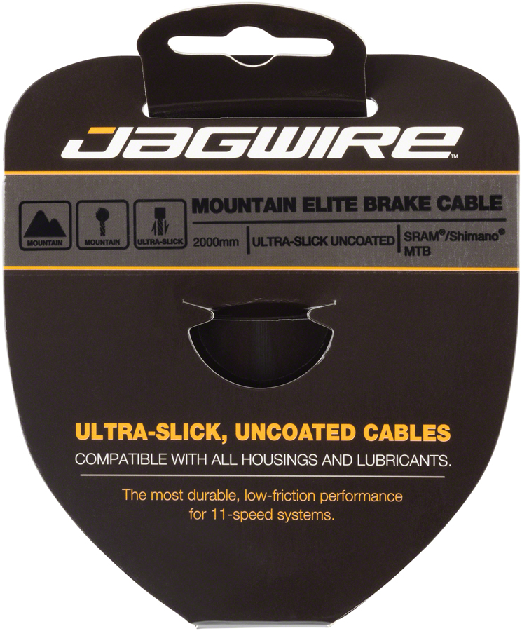 Jagwire Elite Ultra-Slick Brake Cable 1.5x2000mm Polished Slick Stainless SRAM/Shimano MTB 