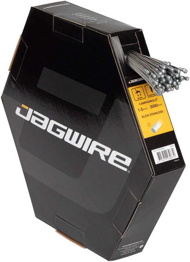 Jagwire Sport Brake Cable 1.5x2000mm Slick Stainless Campagnolo, Box of 100 