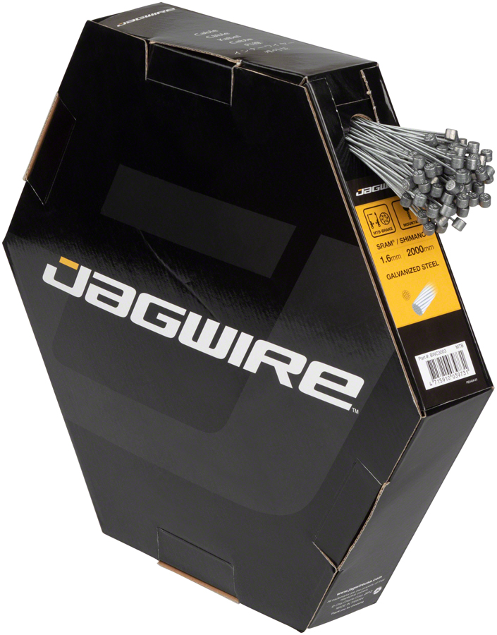 Jagwire Brake Cable Basics 1.6x2000mm Galvanized SRAM/Shimano MTB, Box of 100