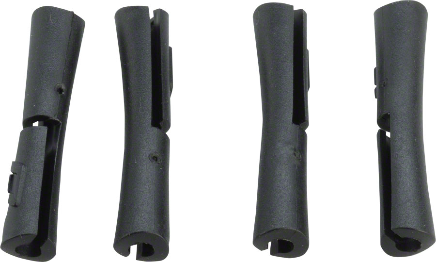 Jagwire Tube Tops 5G Frame Protectors for Brake or Shift Housing, Black Bag/4 