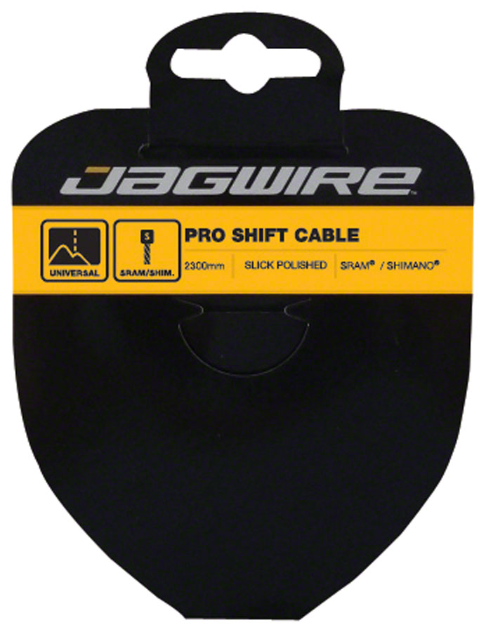 Jagwire Pro Shift Cable - 1.1 x 2300mm, Polished Slick Stainless Steel, For SRAM/Shimano 