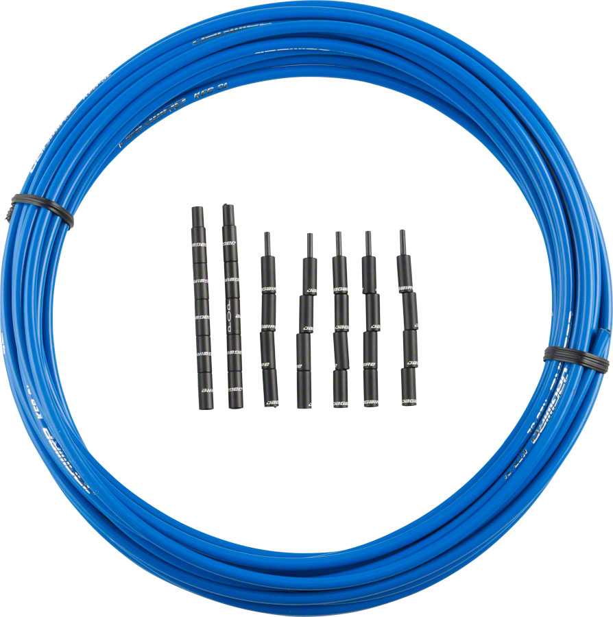 Jagwire 5mm Pro Compressionless Brake Housing with Slick-Lube Liner 10M Roll, SID Blue 
