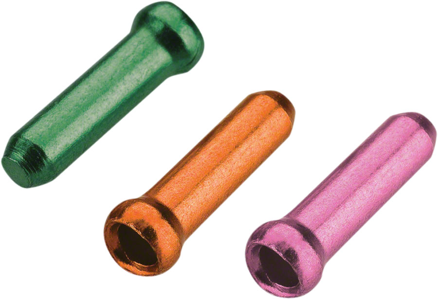 Jagwire Cable End Crimps - 1.8mm, Cash/Tango/Pink, Bag of 90 