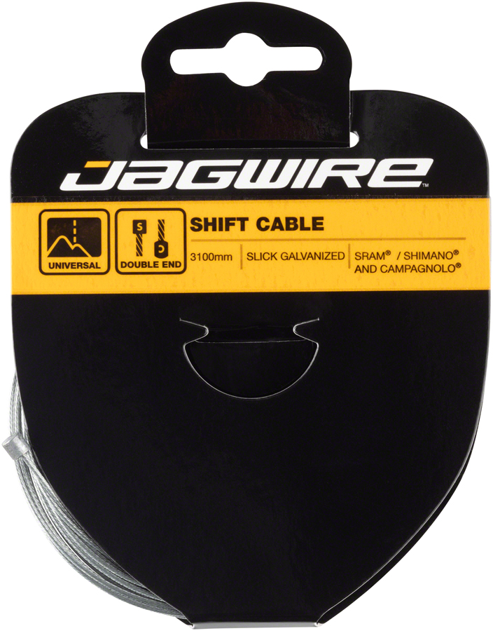 Jagwire Sport Shift Cable - 1.1 x 3100mm, Slick Galvanized Steel, For SRAM/Shimano/Campagnolo 