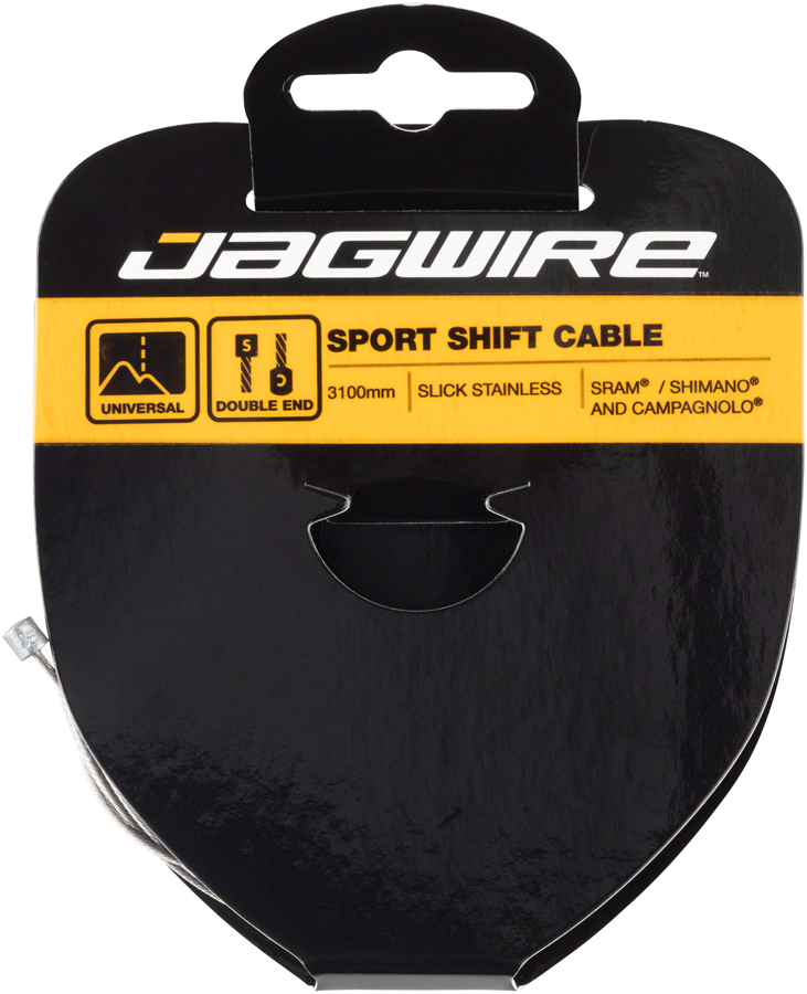 Jagwire Sport Shift Cable - 1.1 x 3100mm, Slick Stainless Steel, For SRAM/Shimano/Campagnolo 