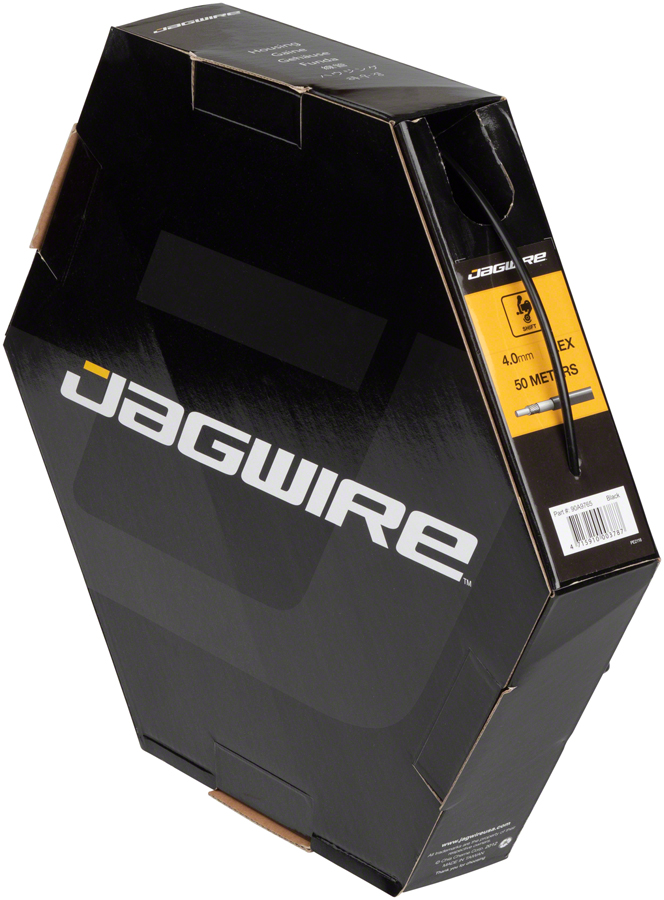 Jagwire 4mm Basics Derailleur Housing 50M File Box, Black 