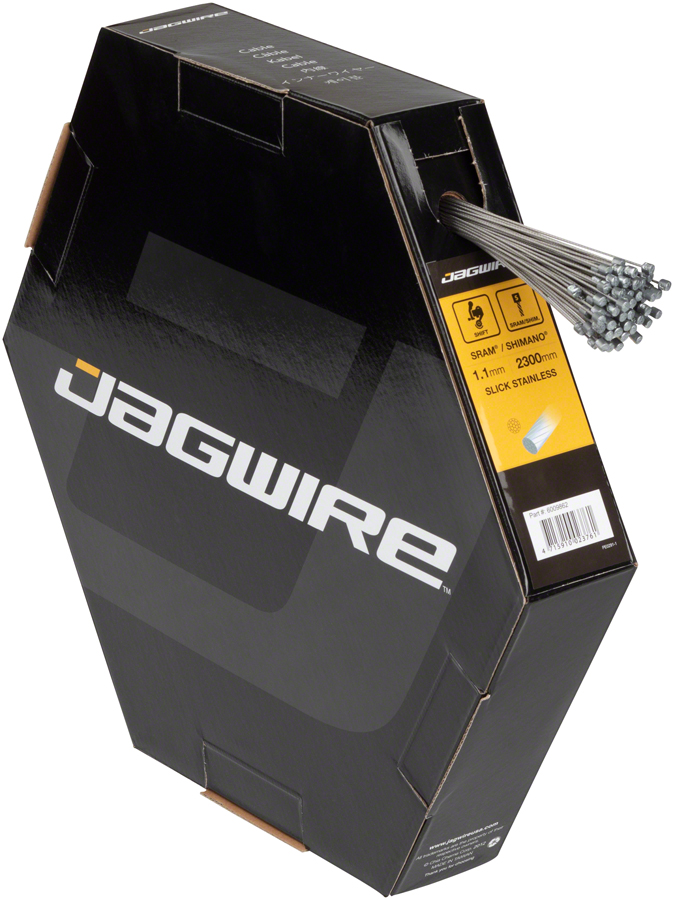 Jagwire Sport Shift Cable - 1.1 x 2300mm, Slick Stainless Steel, For SRAM/Shimano, Box of 100






