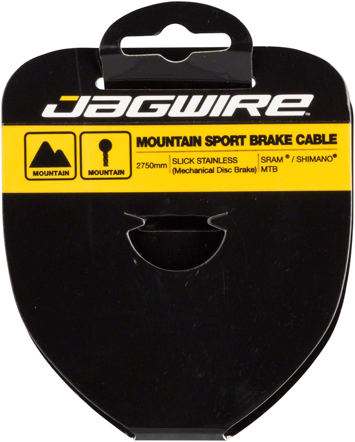 Jagwire Sport Brake Cable Slick Stainless 1.5x2750mm SRAM/Shimano Mountain Tandem 