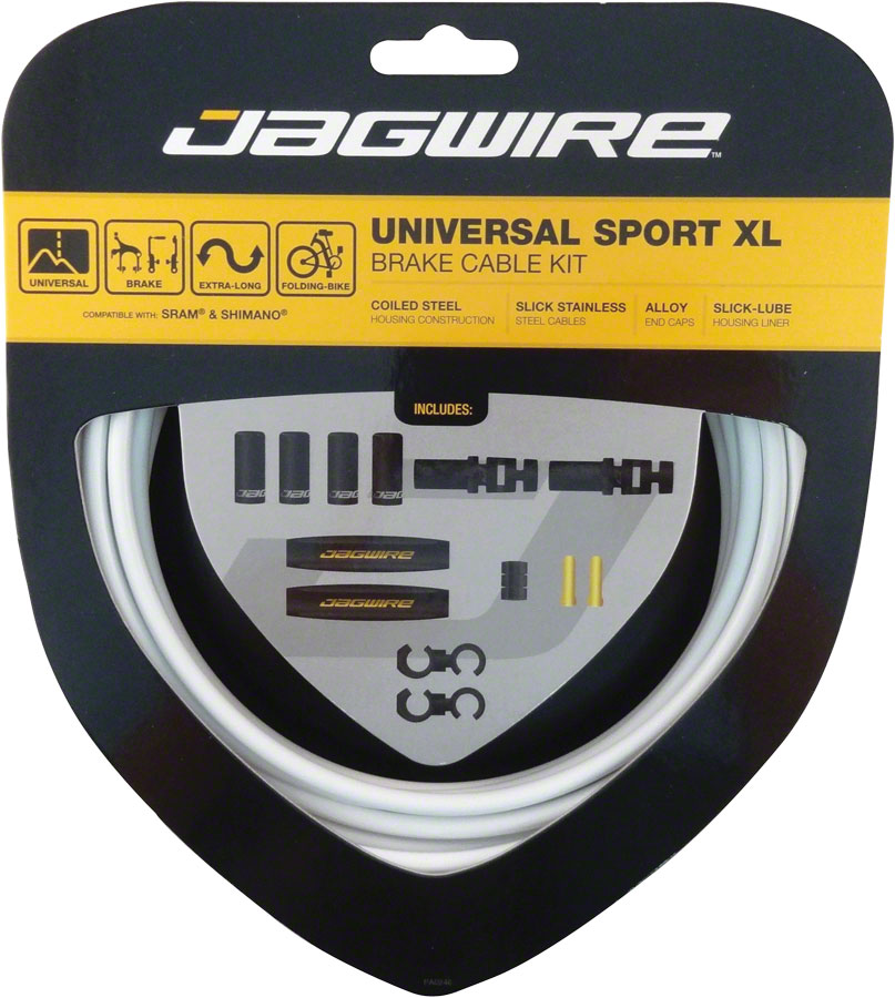 Jagwire Universal Sport Brake XL Kit, White 