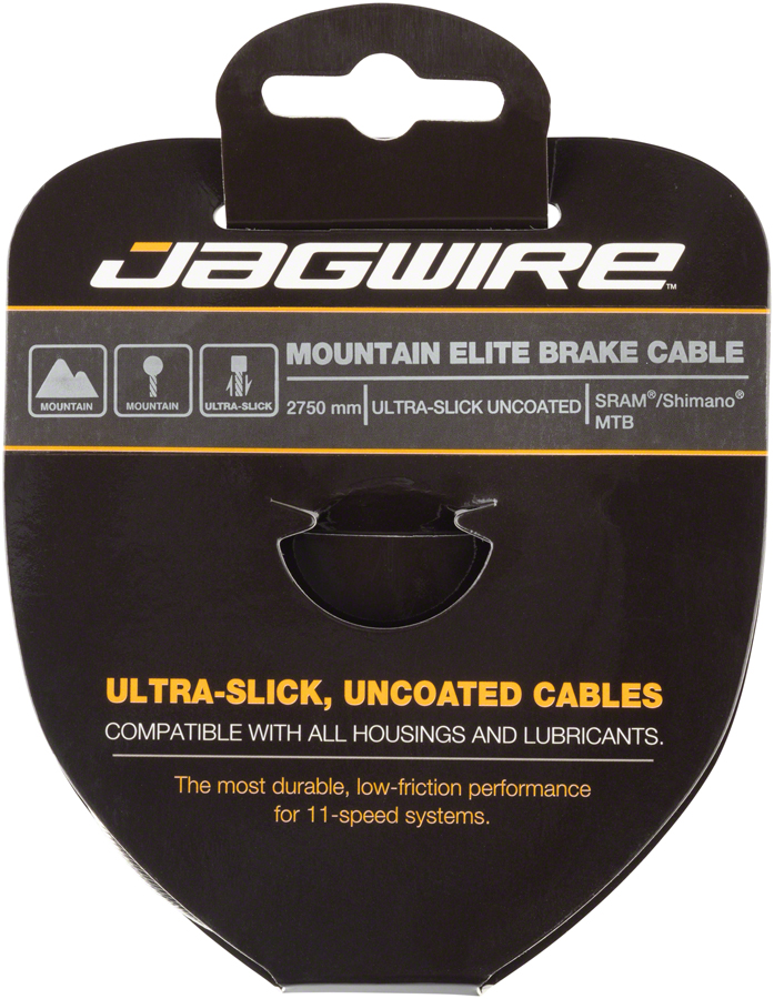 Jagwire Elite Ultra-Slick Brake Cable Stainless 1.5 x 2750mm SRAM/Shimano Mountain 