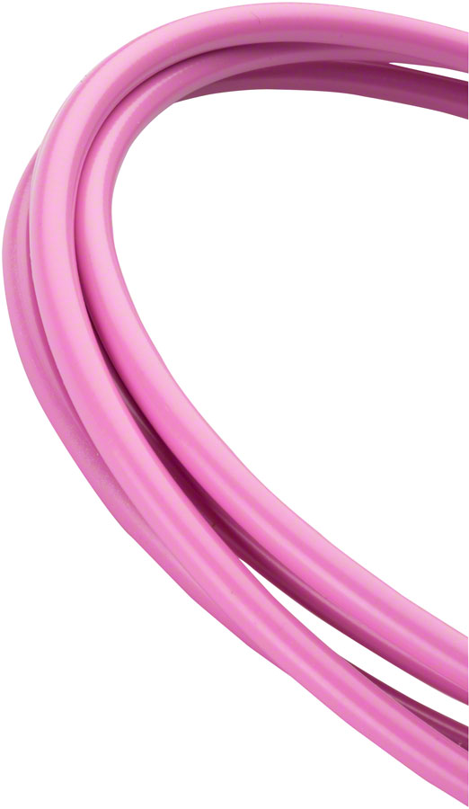 Jagwire 4mm Sport Derailleur Housing with Slick-Lube Liner 10M Roll, Pink 