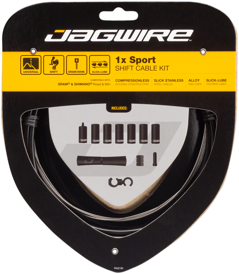 Jagwire 1x Sport Shift Cable Kit SRAM/Shimano, Black 