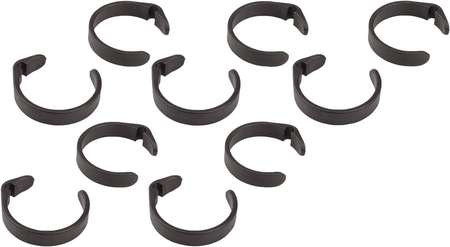 Jagwire Clip Ring for E-Bike Control Wires - 28.0-31.8mm, Black, Bag/10 