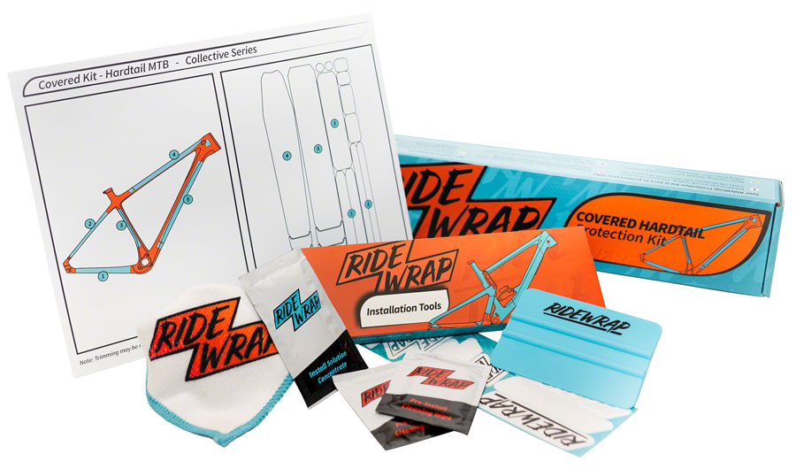 bicycle frame protection wrap