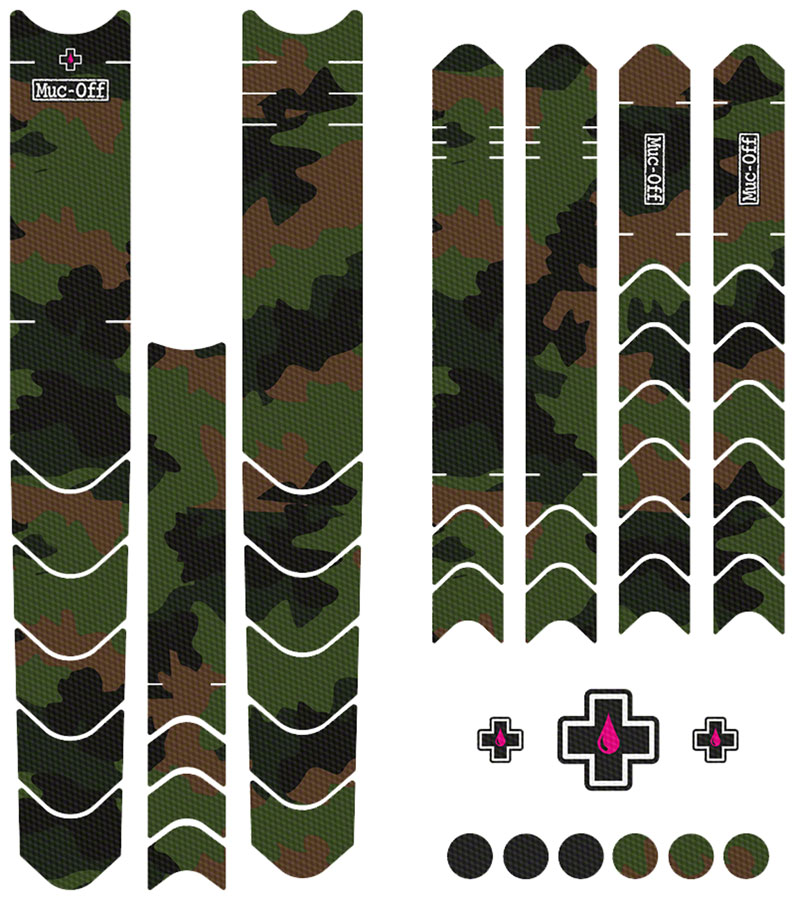 Muc-Off DH/Enduro/Trail Frame Protection Kit - 45-Piece Kit, Camo 